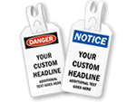 Custom Safety Tags with Self-Locking Tail