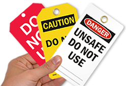 Durable Equipment Needs Repair Tags