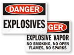 Explosives Signs