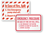 Fuel Tank Signs
