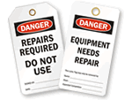 Danger Repair Tag