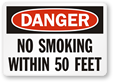 No Smoking within 25’ Signs
