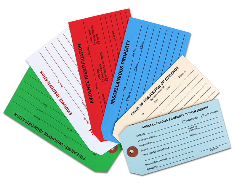 Police Evidence Tags