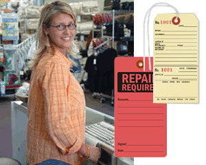 Repair Tags for Retail Store