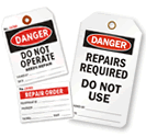 Safety Tags for Equipment Repair