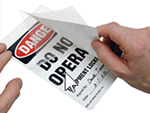 Self-Laminating Lockout Tags