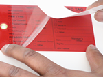 Printed Self-Laminating Tags