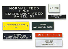 Custom Control Panel Nameplates