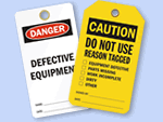 Defective Equipment Tags