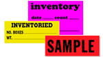 Inventory Labels in Rolls