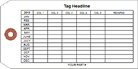 Custom Tag, 12-Month Table