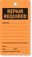 REPAIR REQUIRED Tag