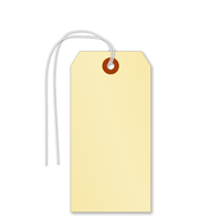 13-point Heavy Weight Cardstock Manila Tags with strings