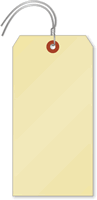 Manila 13-point Cardstock Tags (with pre-attached wires)