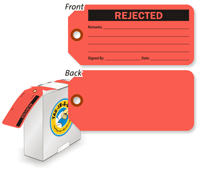 Rejected Tag-in-a-Box Inspection Tag-in-a-Box with Fiber Patch