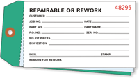 Inventory Tag Standard Repairable Cardstock