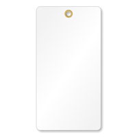 5¾ in. x 3 in. White Vinyl Tags