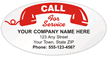 Call for Service Label