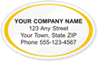 Oval Address Label