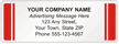 Advertising Label