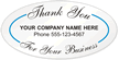 Thank You for Your Business Label