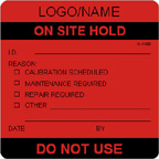 On Site Hold Label [add name/logo]
