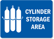 Cylinder Storage Area Sign