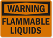 Warning Flammable Liquids Sign
