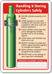 Safe Cylinder Handling Instructions Sign