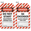 Equipment Locked Out Spanish Backside Tag