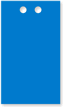 2” x 3½” Blue PVC Tag