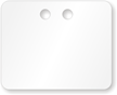 2” x 2½” White PVC Tags