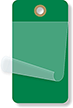 1¾” x 3¼” Dark Green Self-Laminating Tag