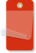 1¾” x 3¼” Red Self-Laminating Tags