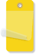 1¾” x 3¼” Yellow Self-Laminating Tags