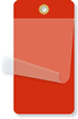 2¼” x 4¼” Red Self-Laminating Tags