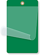 Dark Green Self-Laminating Blank Inspection Tag