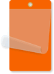 Orange Self-Laminating Blank Inspection Tag
