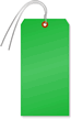 Dark Green Cardstock Tags (with wires)