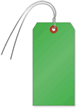 Dark Green Cardstock Tags (with wires)
