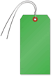 Dark Green Cardstock Tags (with wires)