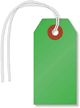 Dark Green Cardstock Tags (strings)