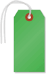 Dark Green Cardstock Tags (with strings)