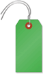 Dark Green Cardstock Tags (with wires)