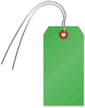 Dark Green Cardstock Tags (with wires)