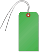 Dark Green Cardstock Tags (with wires)