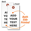 Double Sided Custom Warehouse Tyvek Tag