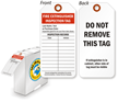 Fire Extinguisher Inspection Tag with Fiber Patch