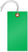 Green Tyvek Shipping Tags (with pre-attached wires)