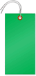 Green Tyvek Shipping Tags (with pre-attached wires)